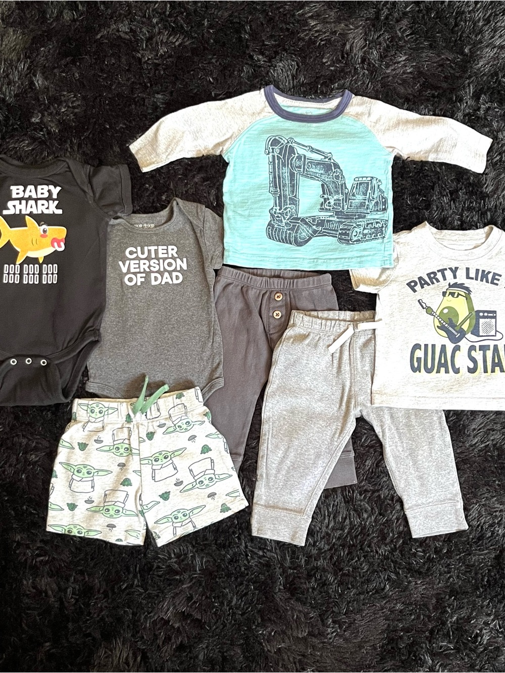 COTTON 6-9 Months Boy SHARK 7 Piece Bundle. Live Show Listing. $10 starts.